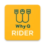 whyq rider app android application logo